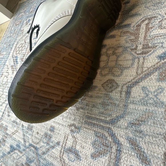 Dr Martens Leather Virginia Combat Boots Size 8 - Picture 5 of 7